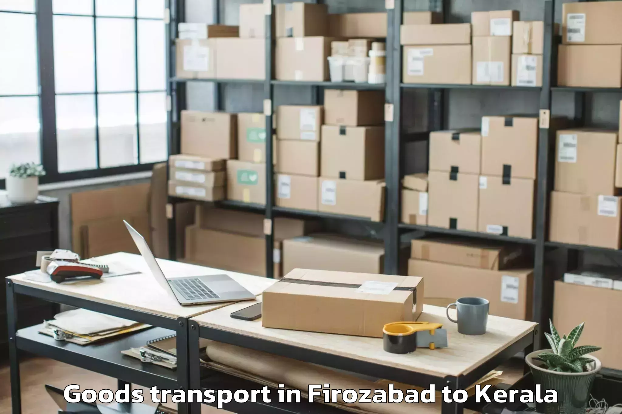 Comprehensive Firozabad to Chavassery Goods Transport